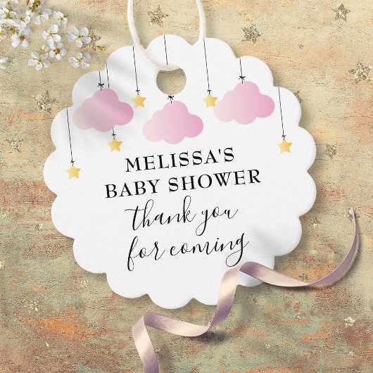 Twinkle Twinkle Pink Girl Baby shower Bedankt Bedankjes Labels