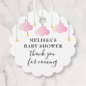 Twinkle Twinkle Pink Girl Baby shower Bedankt Bedankjes Labels (Voorkant)