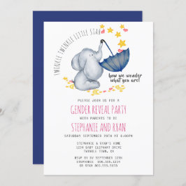 Twinkle Twinkle Pink Navy Olifant Geslacht onthull Kaart