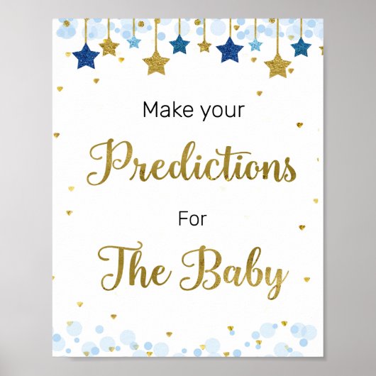 Twinkle Twinkle Predictions for Baby Sign Poster (Voorkant)