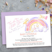 Twinkle Twinkle Regenboog Baby Sprinkle Kaart