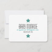 TWINKLE TWINKLE REGISTRY CARD-BABY SHOWER KAART (Voorkant)
