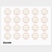 Twinkle Twinkle Roze en Gouden Verjaardag Sticker (Vel)