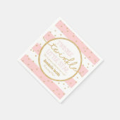 Twinkle Twinkle Roze en Gouden Verjaardags Servet (Hoek)