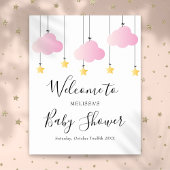 Twinkle Twinkle Roze Meisje Baby Shower Welkom Bor Poster