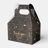 Twinkle twinkle rustieke hout unisex babyshower bedankdoosjes (Voorkant Zijde)