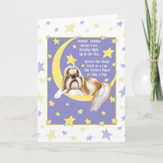 Twinkle Twinkle Shih Tzu Kaart (Voorkant)