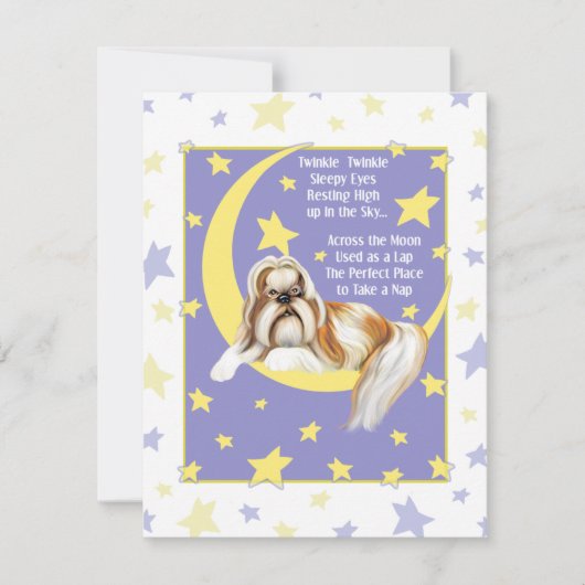 Twinkle Twinkle Shih Tzu Kaart (Voorkant)