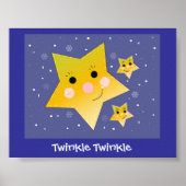 Twinkle Twinkle Smiling Stars Poster (Voorkant)
