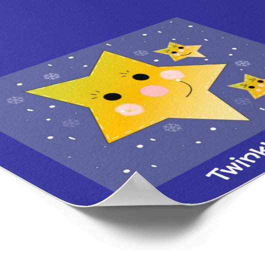 Twinkle Twinkle Smiling Stars Poster (Hoek)