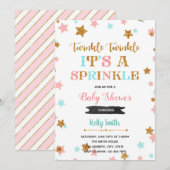 Twinkle Twinkle spetter spetter uitnodiging (Voorkant / Achterkant)