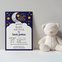 Twinkle Twinkle Star Baby shower Invitation