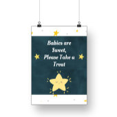 Twinkle Twinkle Star Baby shower Sign Poster