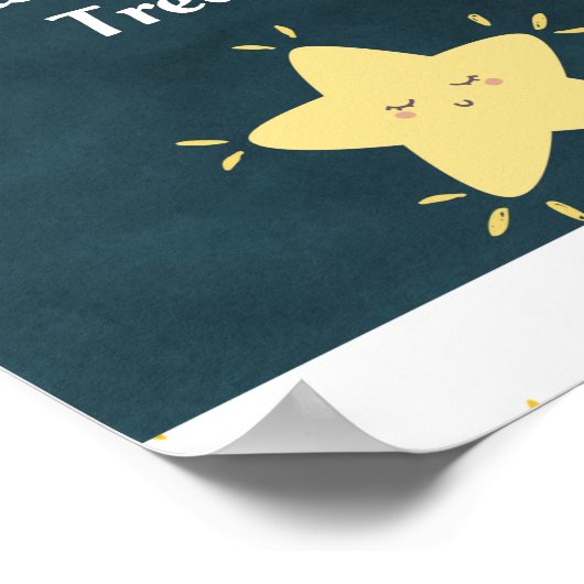 Twinkle Twinkle Star Baby shower Sign Poster (Hoek)