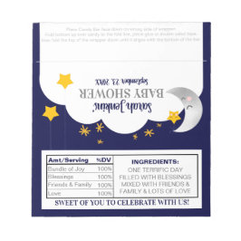 Twinkle Twinkle Star Baby shower Snoep Wrapper Notitieblok