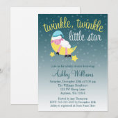 Twinkle Twinkle Star Lamb Baby shower Kaart (Voorkant / Achterkant)