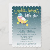 Twinkle Twinkle Star Lamb Die Cut Baby shower Kaart (Voorkant)