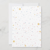 Twinkle Twinkle Stars Geslacht onthullen uitnodigi Kaart (Achterkant)