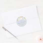 Twinkle Twinkle Stars Sprinkle Cloud Baby shower Ronde Sticker (Envelop)