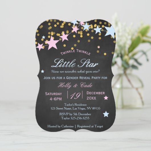 Twinkle Twinkle wat je man bent Kaart (Staand voorkant)