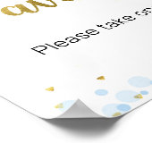 Twinkle Twinkle Waterverf Favor Sign Poster (Hoek)