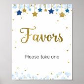 Twinkle Twinkle Waterverf Favor Sign Poster (Voorkant)