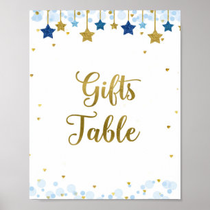 Twinkle Twinkle Waterverf Gifts Table Sign Poster
