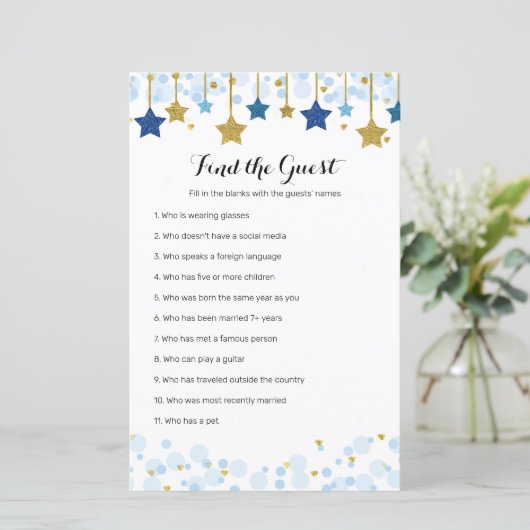 Twinkle Twinkle Waterverf Zoek het gastspel (Staand voorkant)