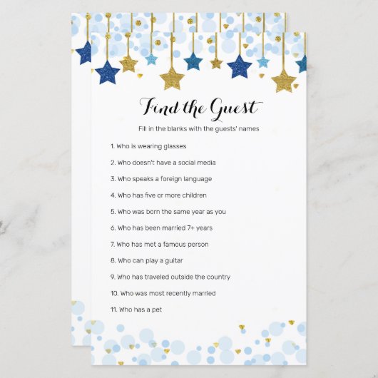 Twinkle Twinkle Waterverf Zoek het gastspel (Voorkant / Achterkant)