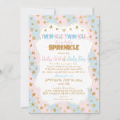 Twinkle Twins Baby Sprinkle, jongen en meisje twee Kaart (Voorkant)