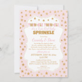 Twinkle Twins Baby Sprinkle, tweeling meisjes douc Kaart (Voorkant)