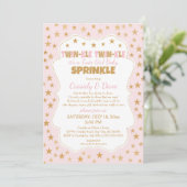 Twinkle Twins Baby Sprinkle, tweeling meisjes douc Kaart (Staand voorkant)