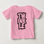 TWINKLE typography baby t-shirt (Voorkant)