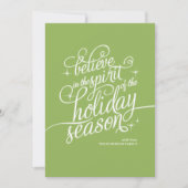 Twinkle Wied Script Holiday Card Feestdagenkaart (Voorkant)