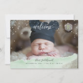 Twinkled twinkled kleine sterren geboorte Dank u Kaart (Voorkant)