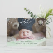 Twinkled twinkled kleine sterren geboorte Dank u Kaart (Staand voorkant)