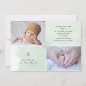 Twinkled twinkled kleine sterren geboorte Dank u Kaart (Achterkant)