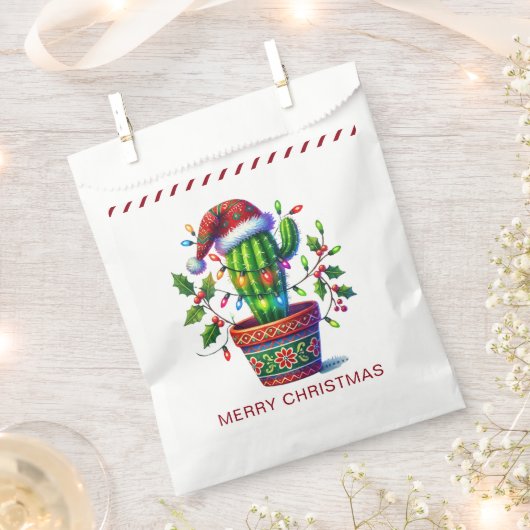 Twinkling Cactus Kerstmis Bedankzakje (Geknipt)