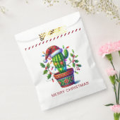 Twinkling Cactus Kerstmis Bedankzakje (Gezegeld)