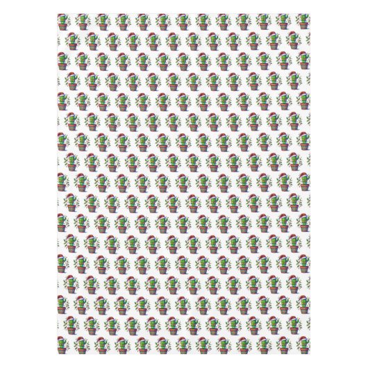 Twinkling Cactus Kerstmis Tafelkleed (Voorkant)