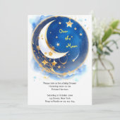 Twinkling Celestial Baby shower Kaart (Staand voorkant)