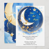 Twinkling Celestial Baby shower Kaart (Voorkant / Achterkant)