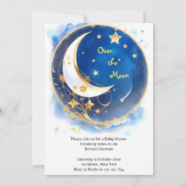 Twinkling Celestial Baby shower Kaart