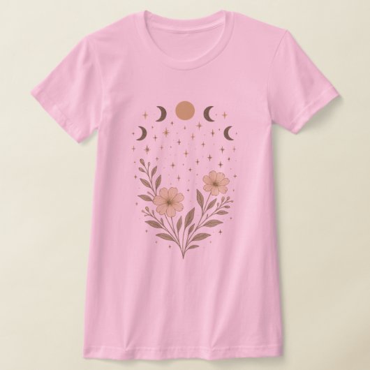 Twinkling Garden Dames Slim Fit T-shirt (Laagn)