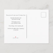 Twinkling Gold Lights Modern Kerstfeest Uitnodiging Briefkaart (Achterkant)