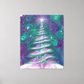 Twinkling Kerstboom Canvas Afdruk (Voorkant)