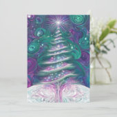 Twinkling Kerstboom Feestdagenkaart (Staand voorkant)