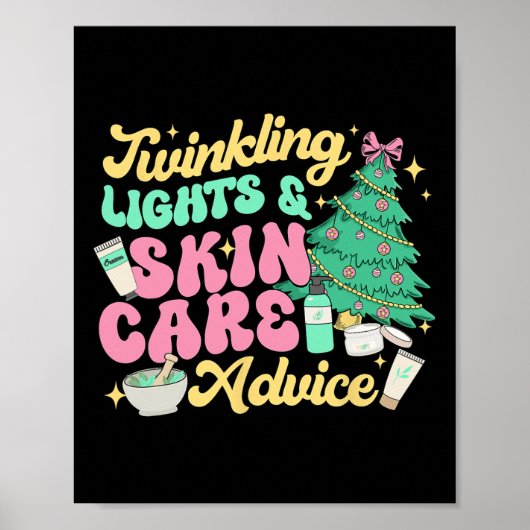 Twinkling Lights & amp; huidverzorging advies Poster (Voorkant)