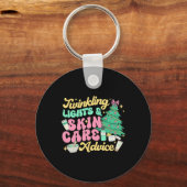 Twinkling Lights & amp; huidverzorging advies Sleutelhanger (Voorkant)