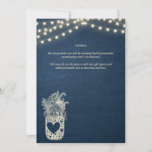 Twinkling Lights | Rustieke schuur Woodland bruilo Kaart (Achterkant)